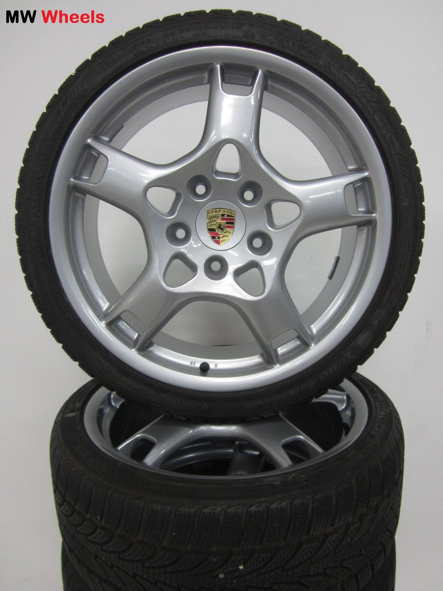 Porsche 19 inch Origineel velgen 911 997 4 - 4S winterbanden, Autos : Pièces & Accessoires, Pneus et Jantes, Pneus hiver, 295 mm