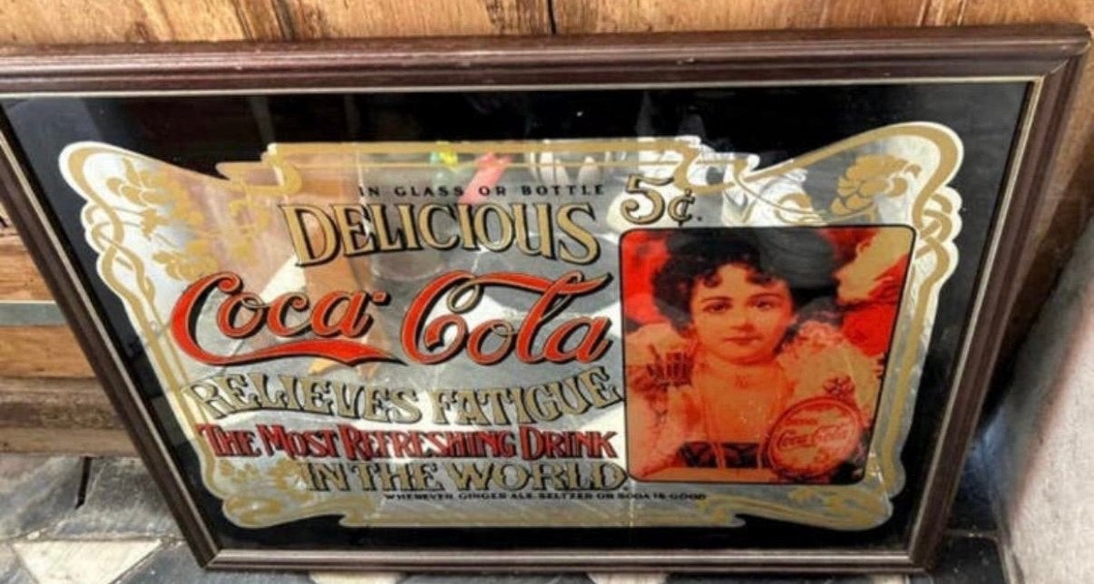 Cadre Coca Cola années 80, Collections, Enlèvement, Utilisé