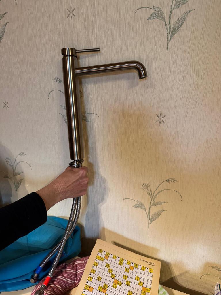 Mooie kraan, Ophalen, Zo goed als nieuw, Inox, Kraan