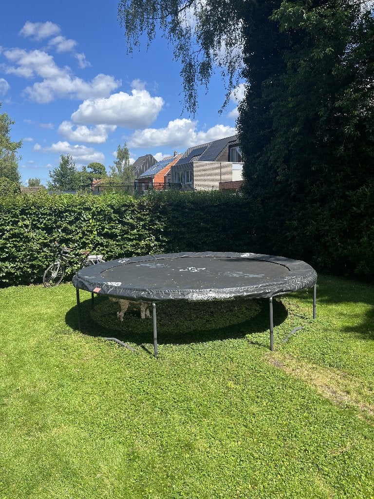 Trampoline Berg 430 cm, Ophalen, Gebruikt