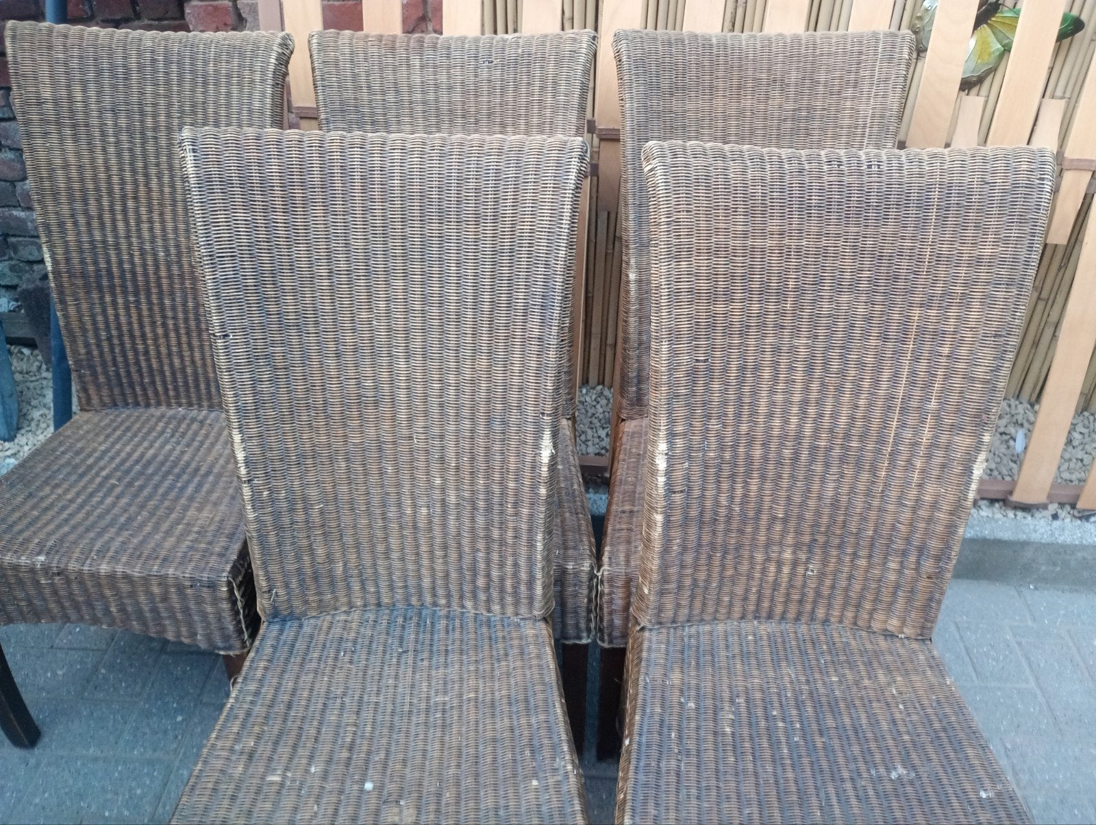gratis rieten stoelen, Tuin en Terras, Ophalen