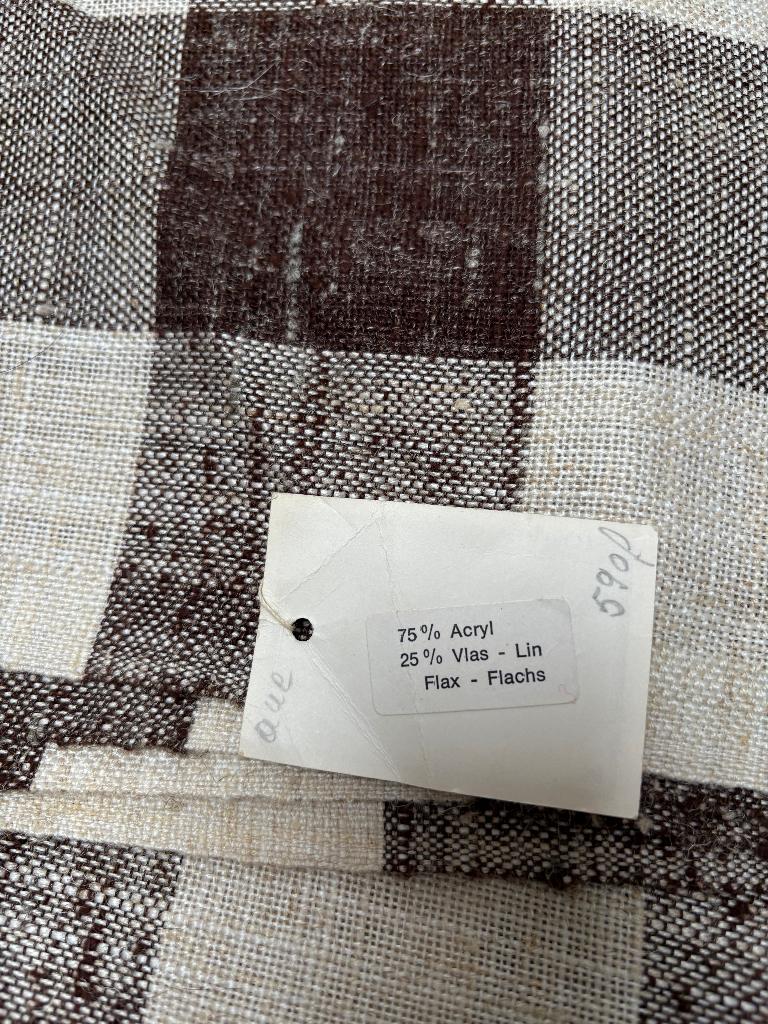 mooie coupon  vintage stof, Hobby en Vrije tijd, Stoffen en Lappen, Ophalen of Verzenden, Nieuw, Bruin, Overige materialen