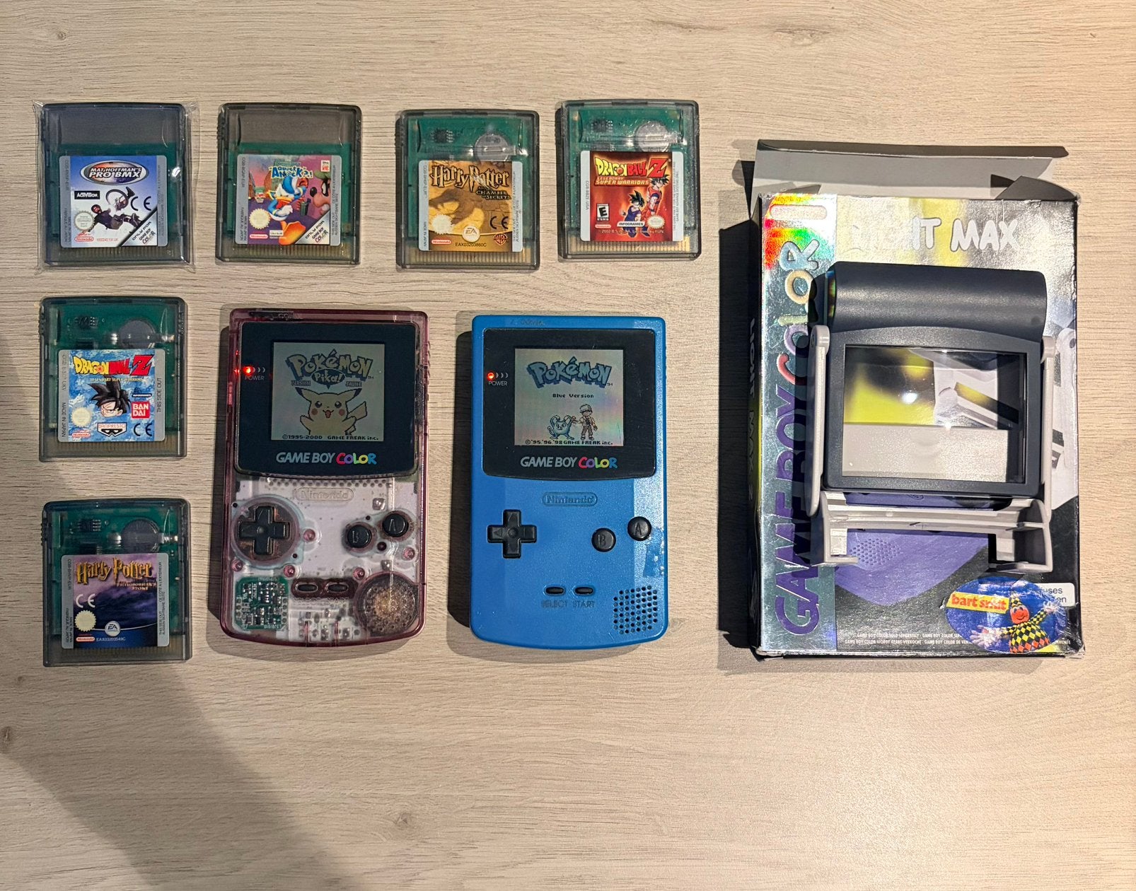 Lot gameboy color minimum prijs 160€, Games en Spelcomputers, Spelcomputers | Nintendo Game Boy, Zo goed als nieuw, Ophalen of Verzenden