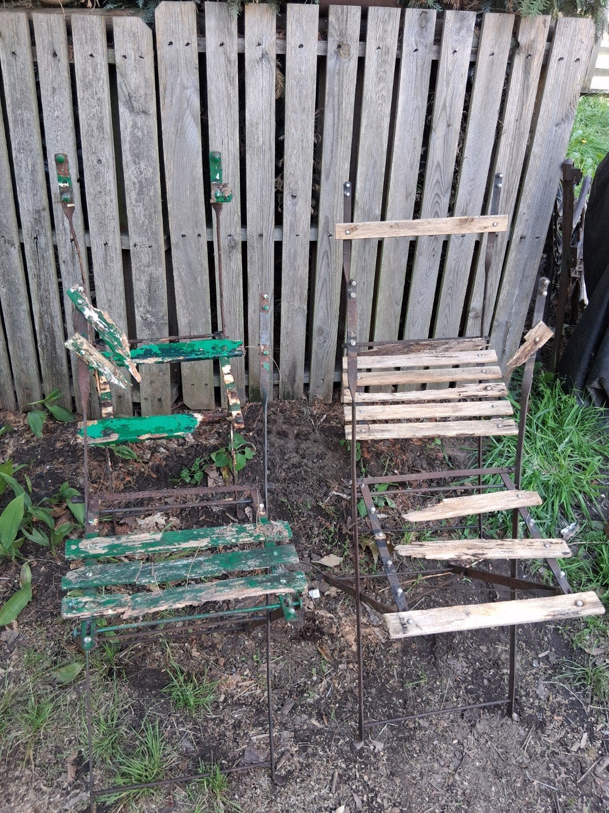 Onderstel ijzeren tafel en stoelen, Enlèvement