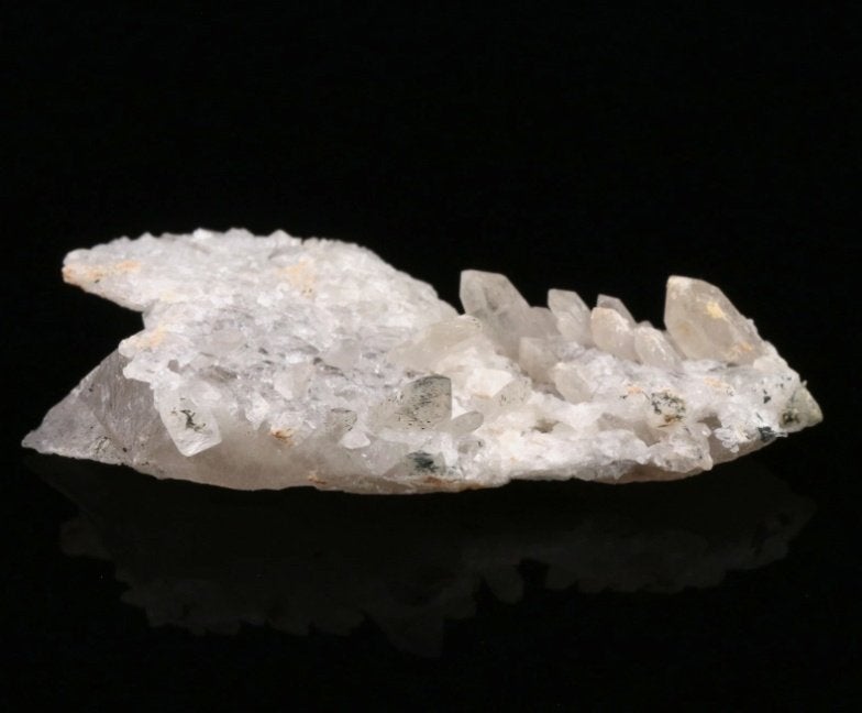 TOPAAS kristallen op KWARTS uit Namibië., Verzamelen, Ophalen of Verzenden, Mineraal