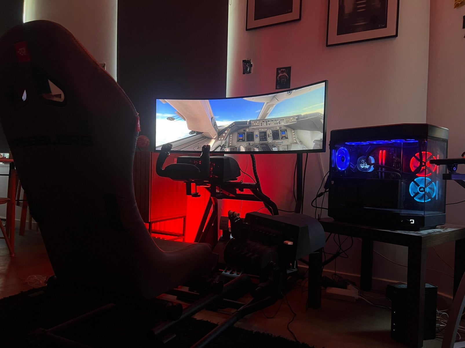 Simulateur de course et avion pro tout inclus, Enlèvement, Comme neuf