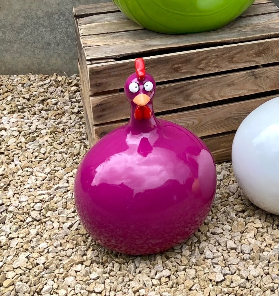 Tuinbeeld bolle kip H37cm / Laatste stuk, Tuin en Terras, Ophalen, Nieuw, Overige materialen, Overige typen