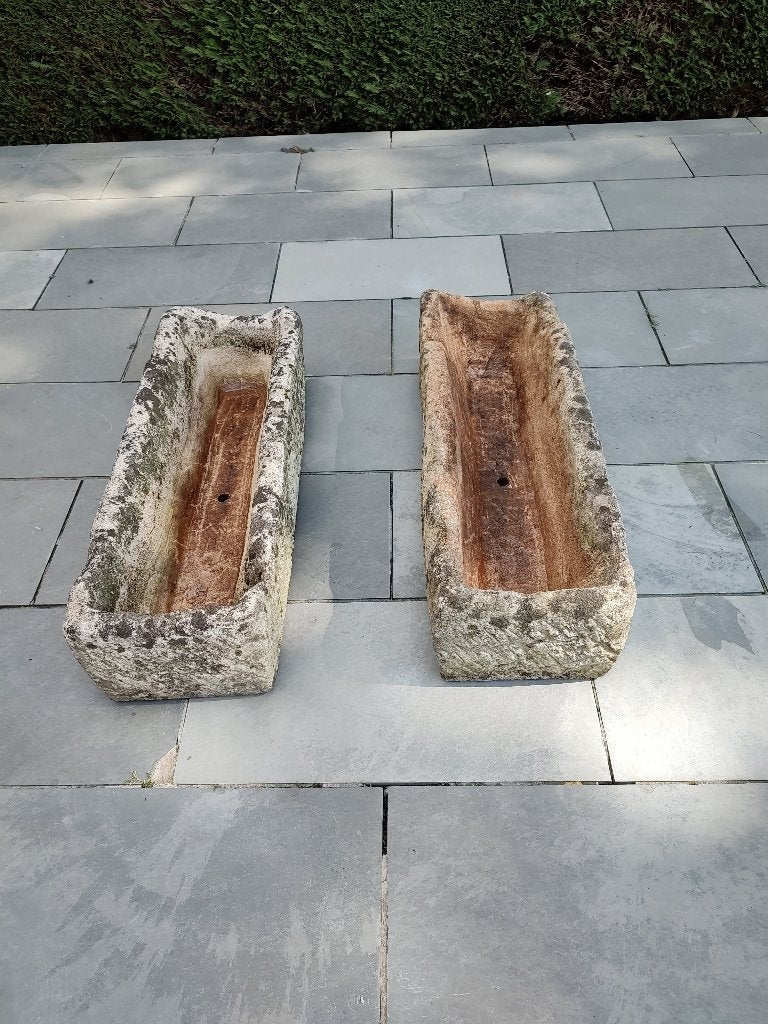 Rustieke voederbakken , 2 stuks, Ophalen