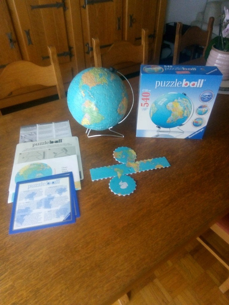 PUZZLE MAPPEMONDE, Enlèvement, 500 à 1500 pièces, Utilisé, Puzzle