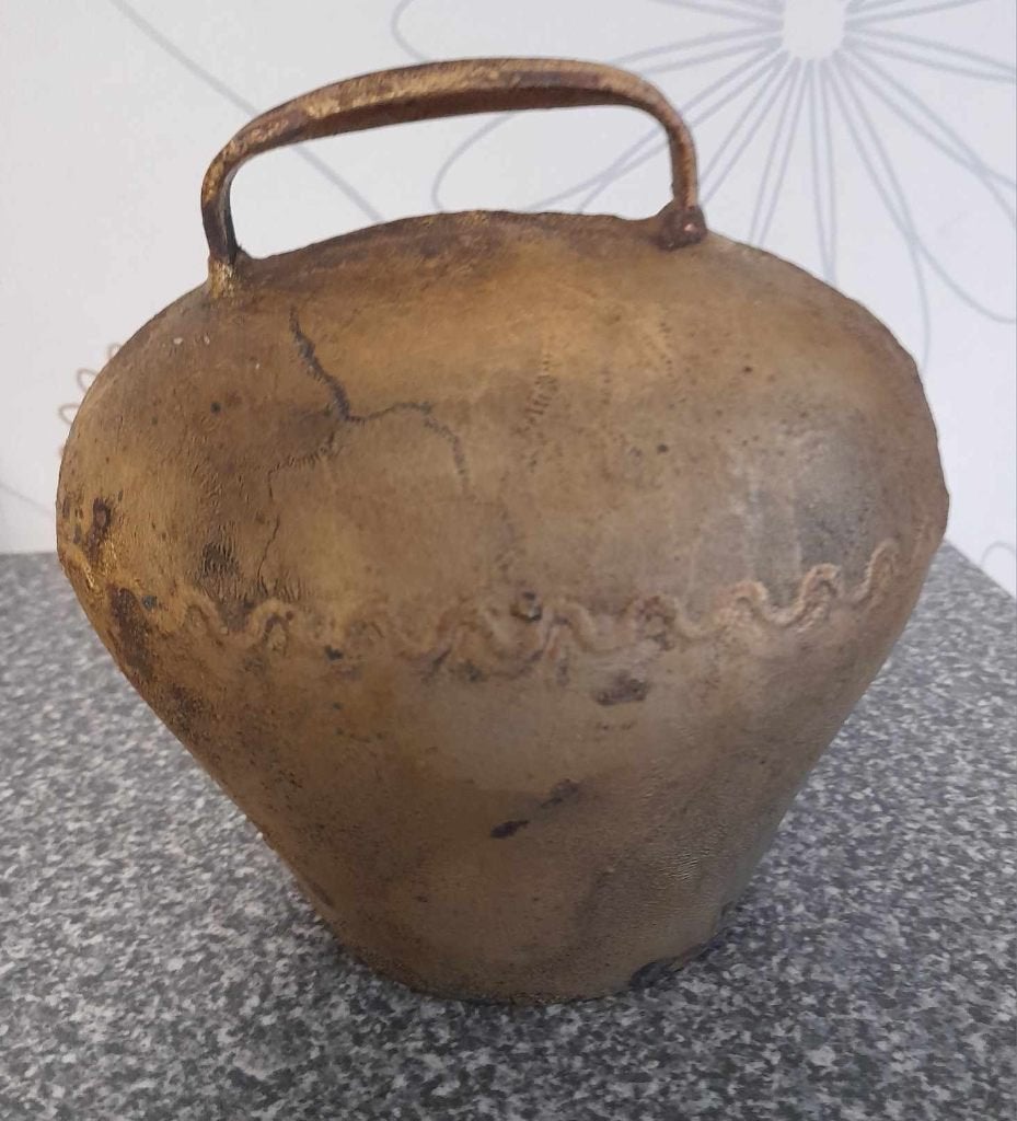 Rood koperen koeienbel., Ophalen of Verzenden, Koper