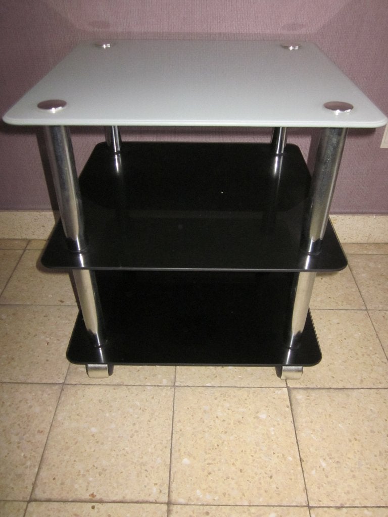 Bijzettafel, Huis en Inrichting, Ophalen, Minder dan 55 cm, Vierkant, Zo goed als nieuw