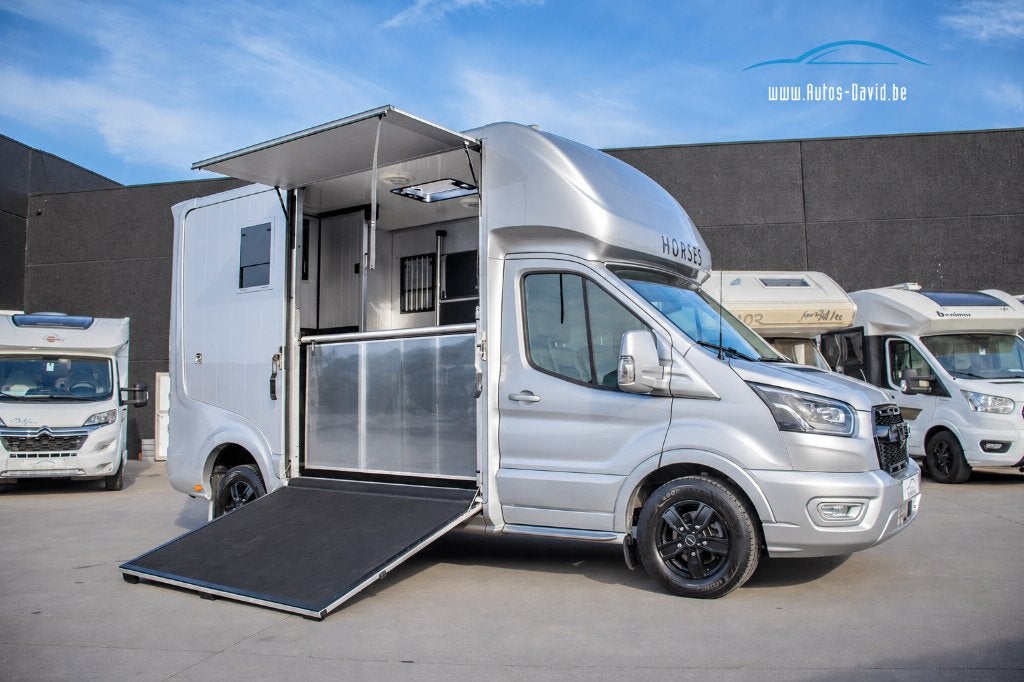 Camion équestre Roelofsen Parados Sport Ford Transit 350 L4, Cuir, Argent ou Gris, Achat, Euro 6