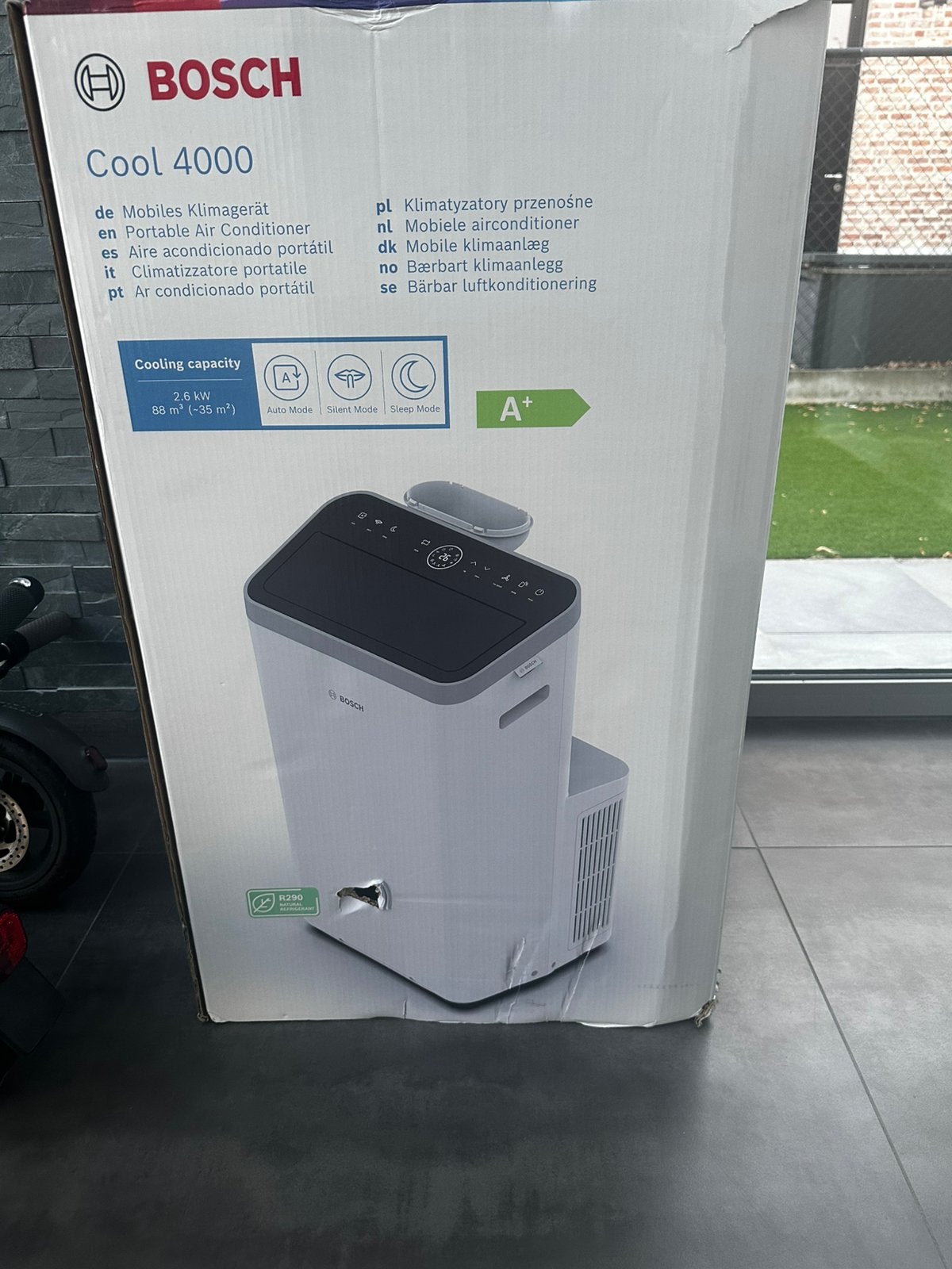 Bosch airco, Ophalen, Nieuw