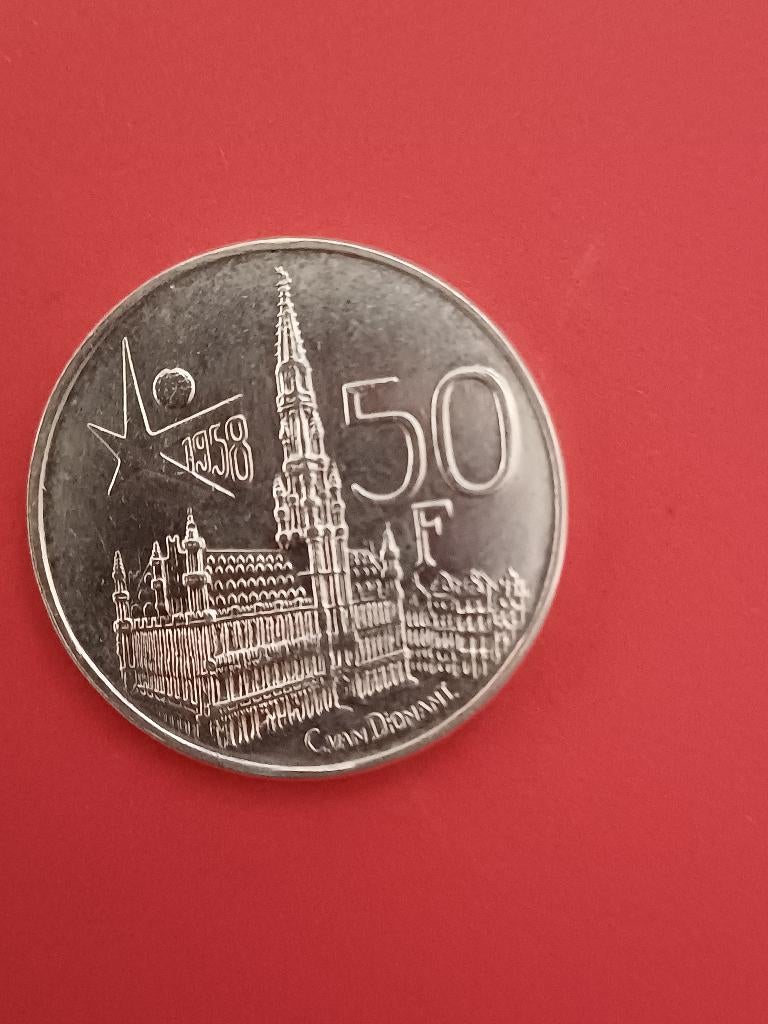 Zilveren munt EXPO 1958, Postzegels en Munten, Munten | België, Ophalen, Zilver, Losse munt, Zilver