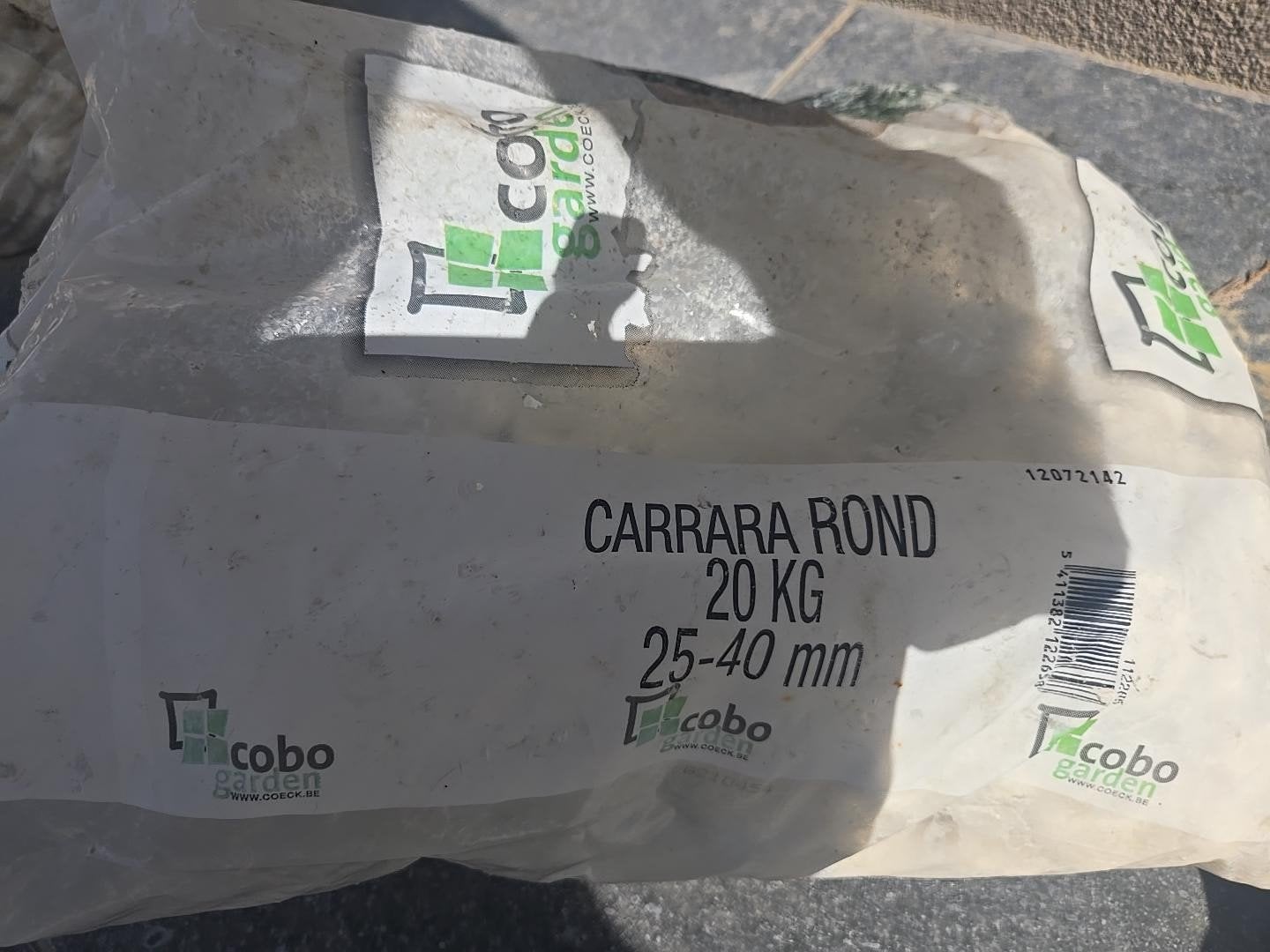 pierre de marbre / marmerstenen Carrara 25–40 mm, Jardin & Terrasse, Enlèvement