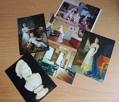 6 cartes postales Napoléon avec cachets des musées 5€, Verzamelen, Postkaarten | Themakaarten, Ophalen of Verzenden, 1980 tot heden