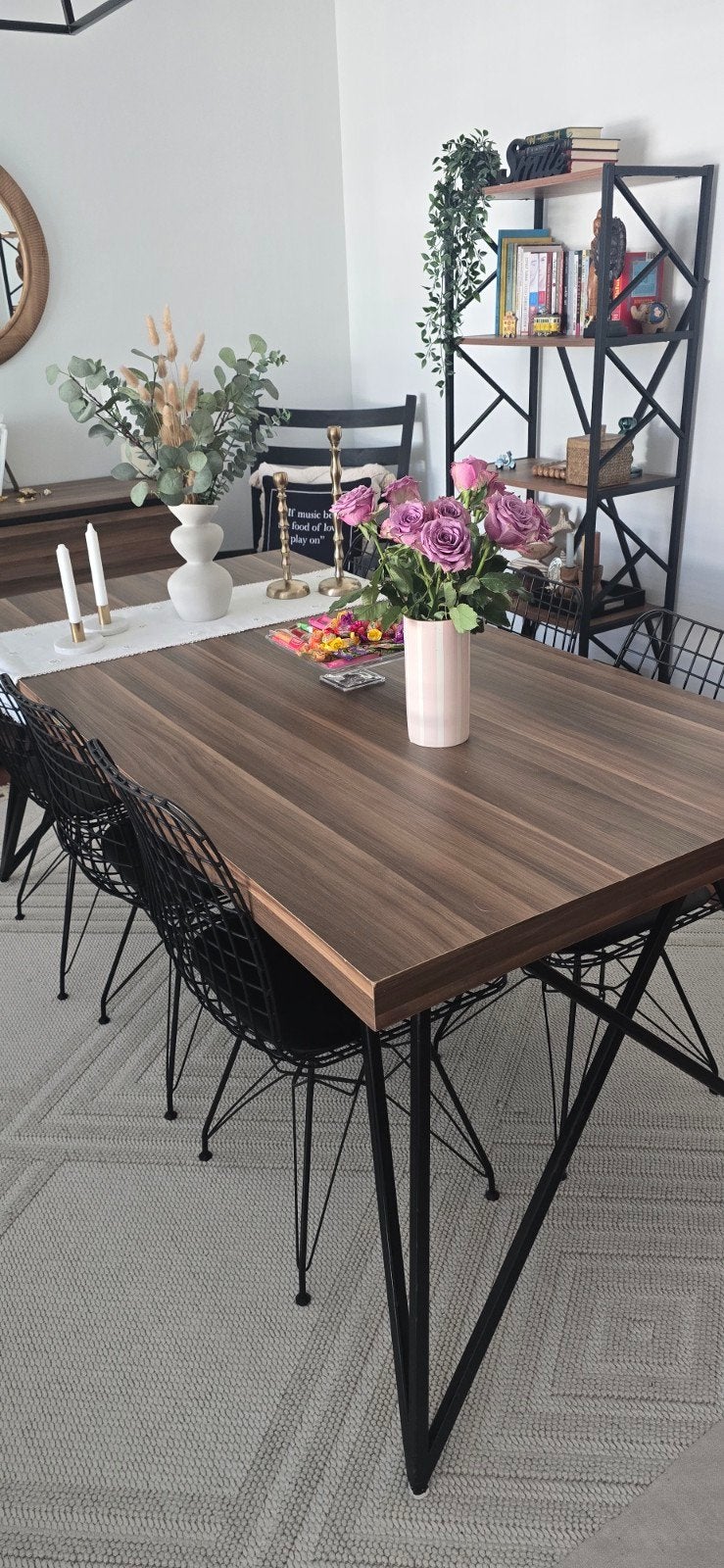 EenStore eettafel, 6 stoelen en 2 barstoelen, Huis en Inrichting, Tafels | Eettafels, Ophalen