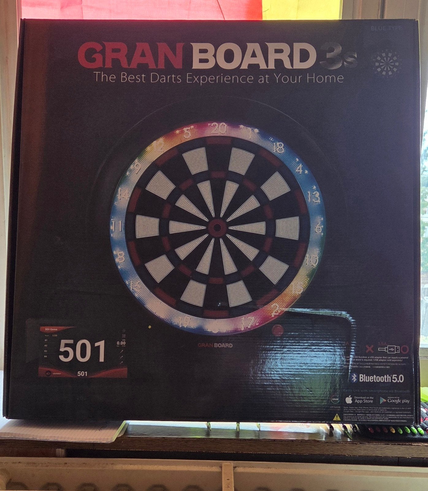Granbord 3s bleu plus tapi lumière et fleche ect, Enlèvement, Fléchettes, Électronique