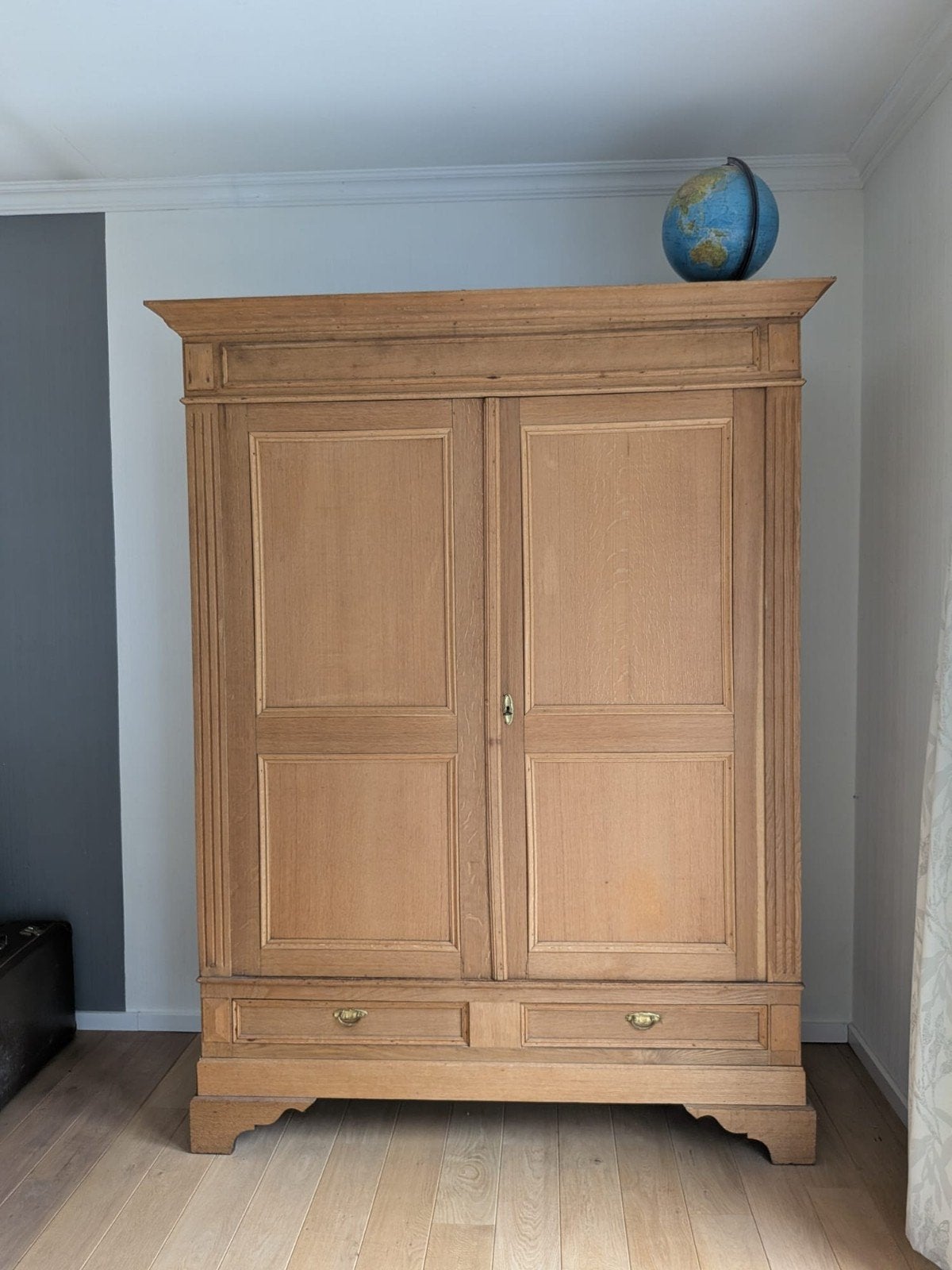 Armoire style Louis Philippe en chêne -lingère-Penderie, Huis en Inrichting, Ophalen, Eikenhout