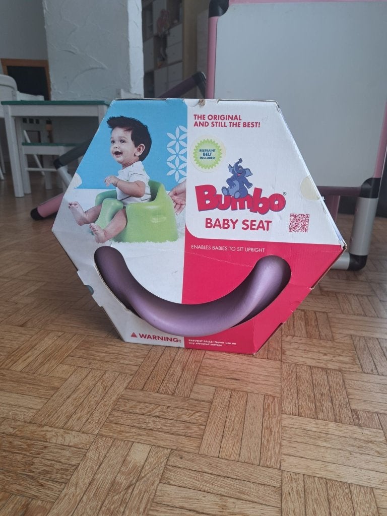 Siège bébé Bumbo violet, Enfants & Bébés, Enlèvement, Utilisé