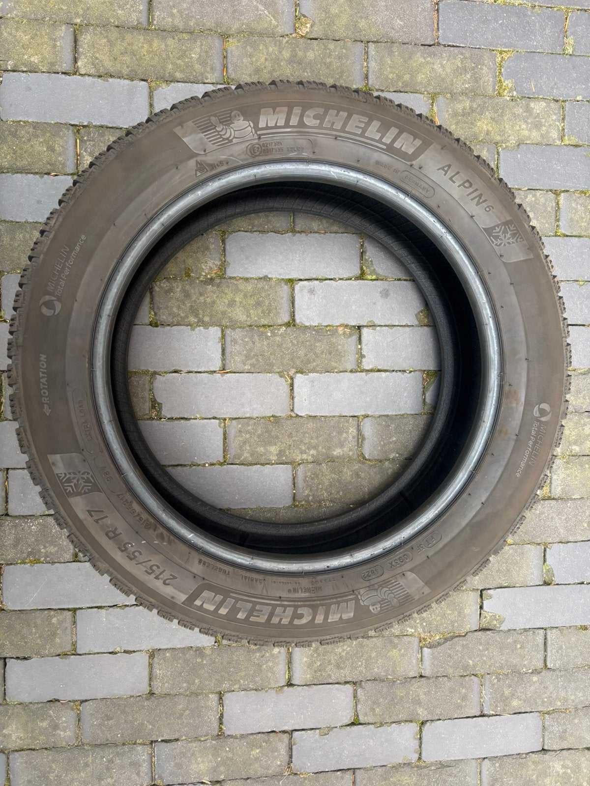 Set winterbanden Michelin, Ophalen
