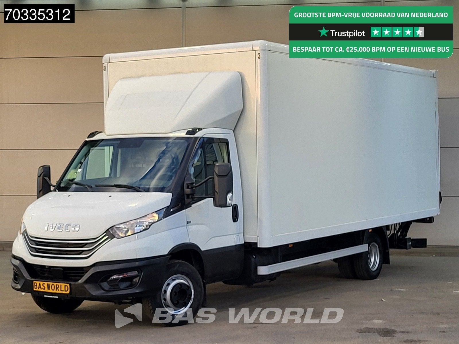 Iveco Daily 72C21 3.0L Automaat 1000KG Laadklep Luchtvering, Autos, Camionnettes & Utilitaires, Achat, Euro 6, Entreprise, 210 ch