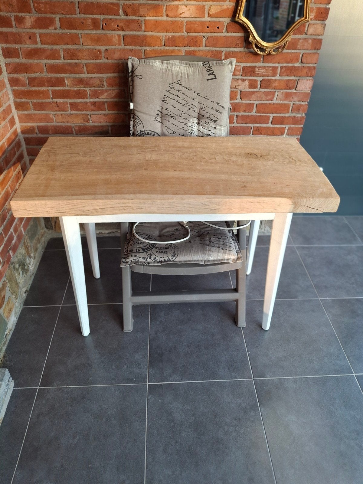 Table 50x110 en chêne, Enlèvement