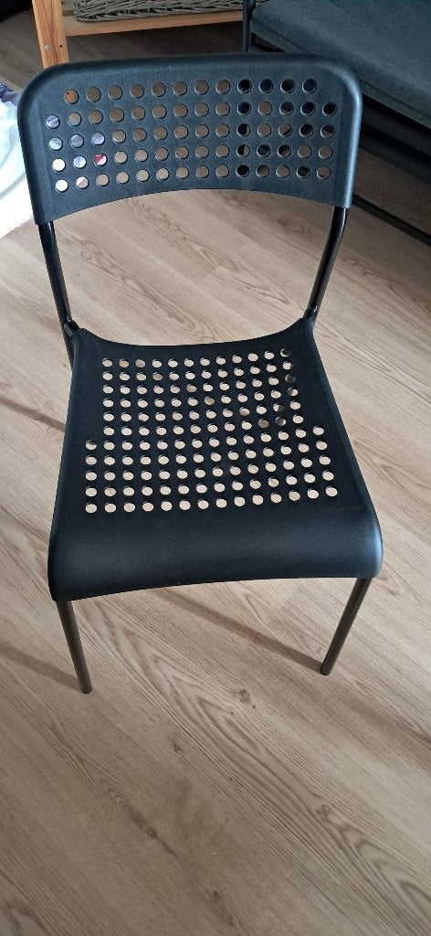 4 stoelen, Ophalen, Zo goed als nieuw, Zwart, Vier