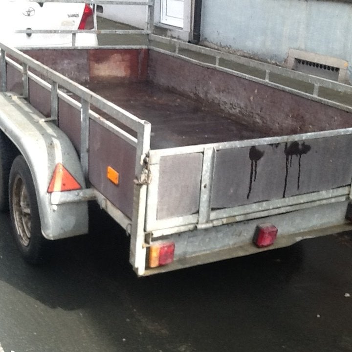 remorque double essieux (2,5 m x 1,25 m )., Ophalen, Gebruikt