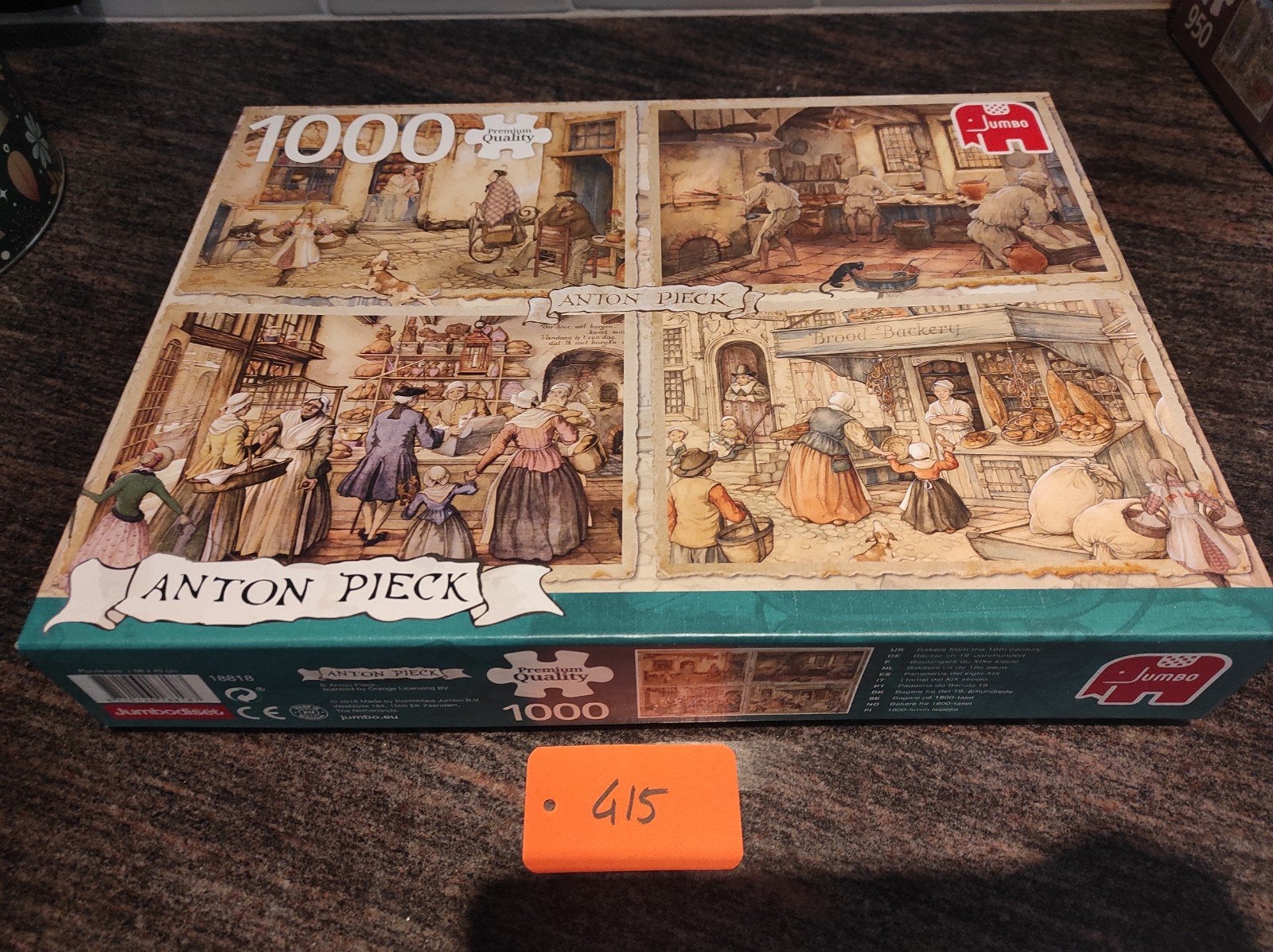 puzzel anton pieck 1000 stukken, Hobby en Vrije tijd, Ophalen of Verzenden, 500 t/m 1500 stukjes, Gebruikt, Legpuzzel