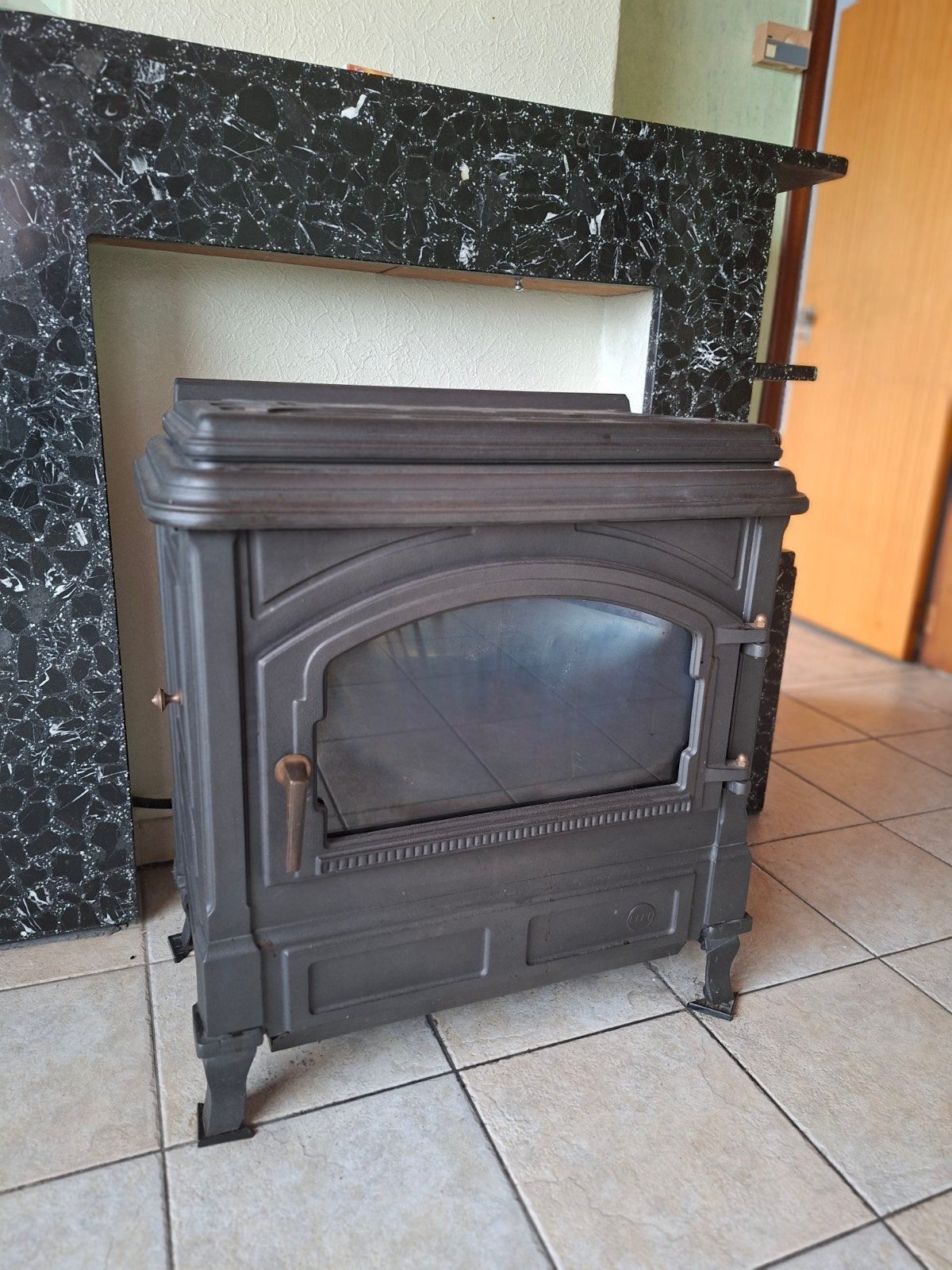 gietijzeren kachel, Maison & Meubles, Poêles, Enlèvement, Utilisé, Gaz, Autoportant
