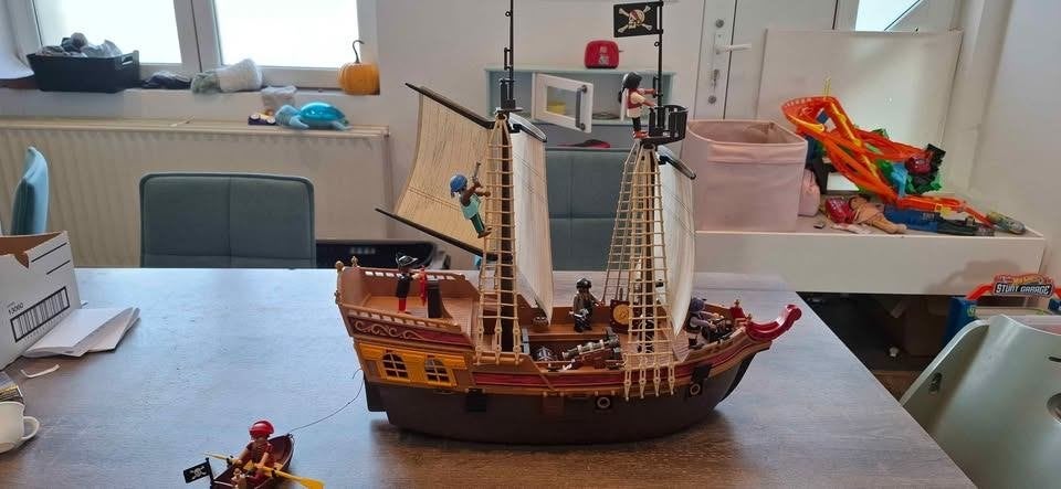 Bateau pirate Playmobil ref:5135, Pirates, Comme neuf, Bateau, Enlèvement
