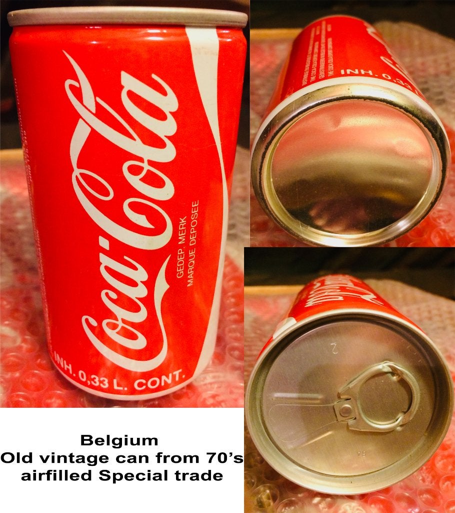 Vintage old Coca-Cola can from '70s unfilled, Verzamelen, Verzenden, Zo goed als nieuw