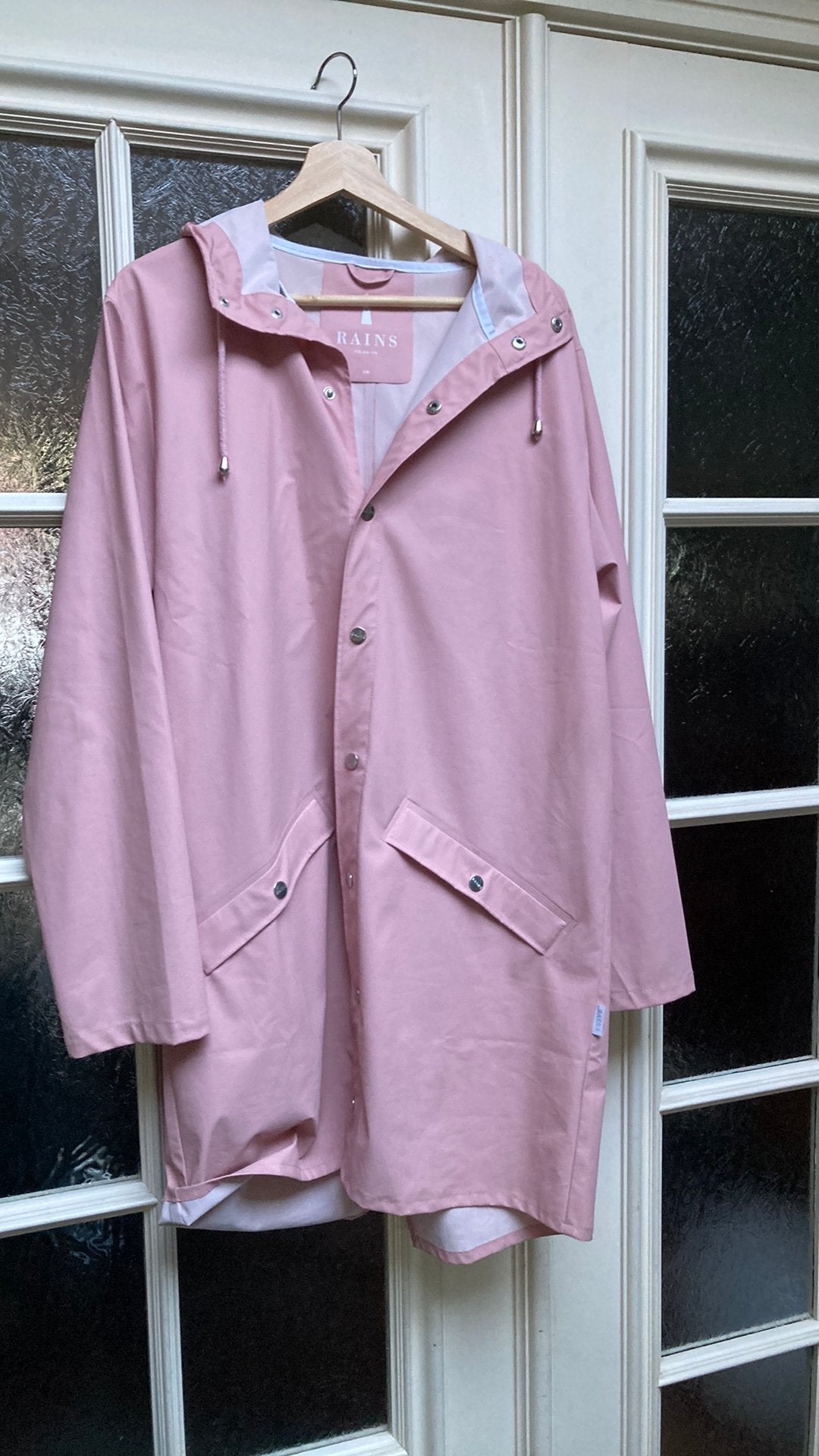 Lichte regenjas Rains maat s/m, Kleding | Dames, Ophalen, Zo goed als nieuw, Maat 36 (S), Roze