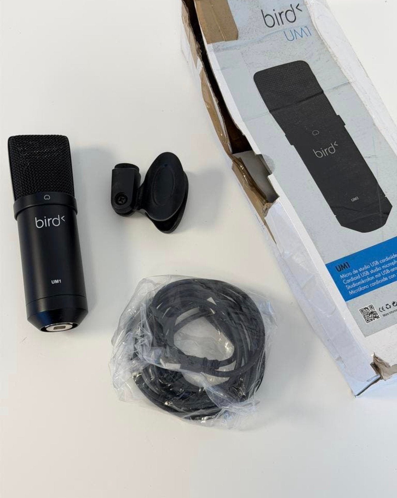 Bird UM1 USB Studio Microfoon Zwart PC Mac Podcast black mic, Muziek en Instrumenten, Microfoons, Ophalen of Verzenden, Nieuw