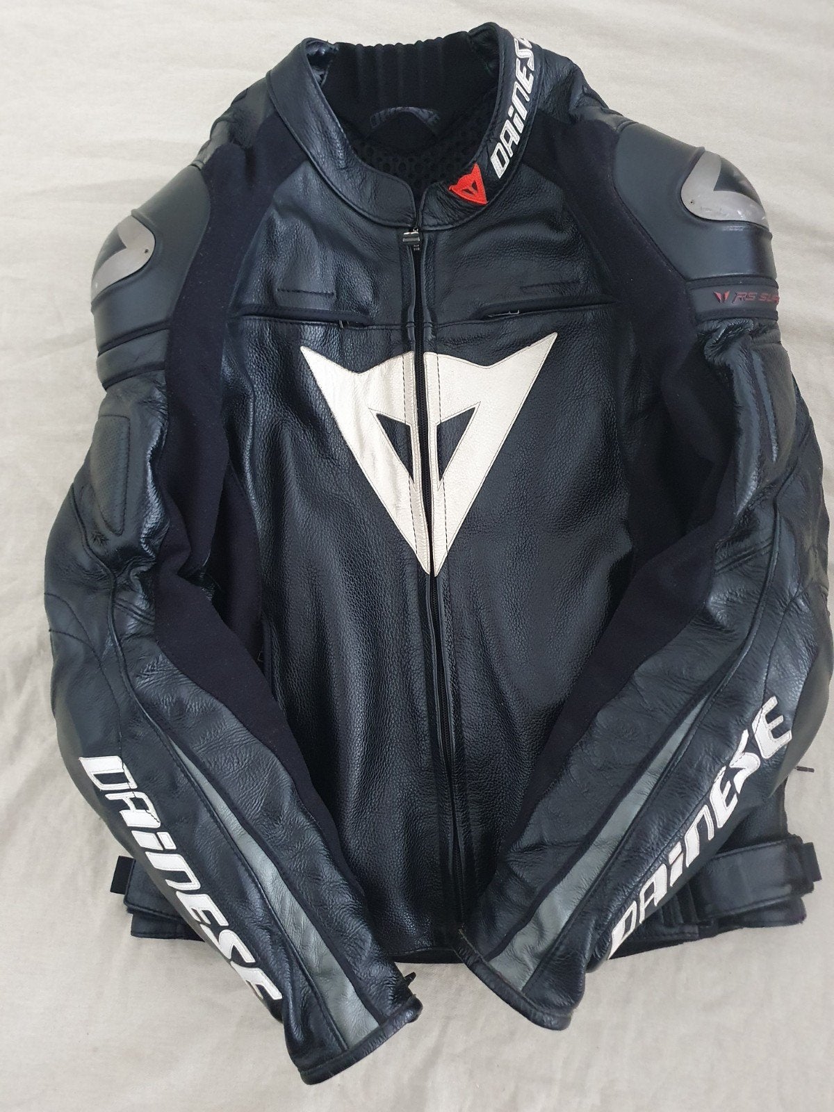 Motorvest zwart/wit Dainese m50 geperforeerd leder, Motoren, Dainese, Dames, Jas | leer, Ophalen of Verzenden