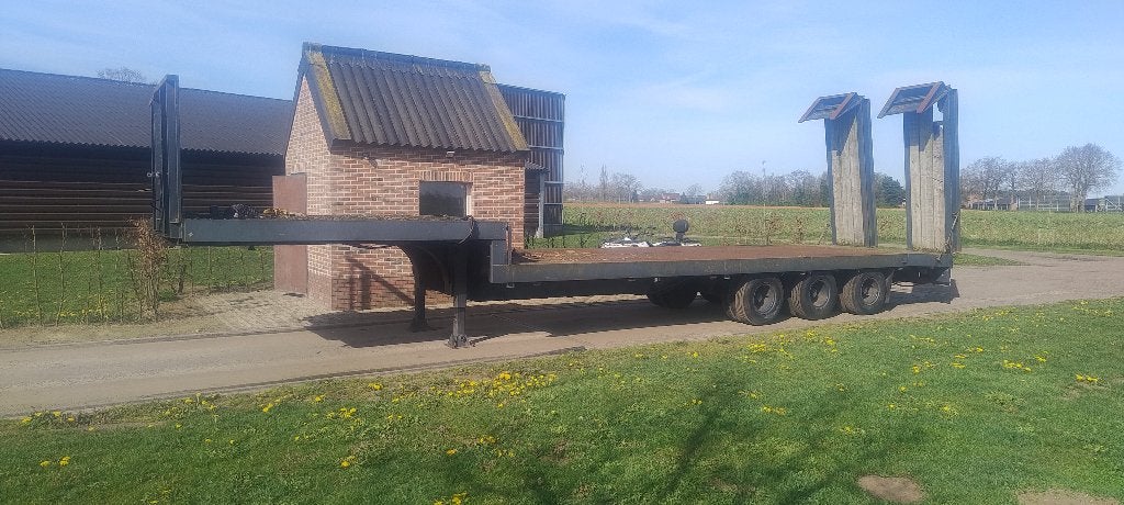 Van Hool semi dieplader, Auto's, Vrachtwagens, Particulier, Aanhangers en Opleggers, Zwart, Ophalen
