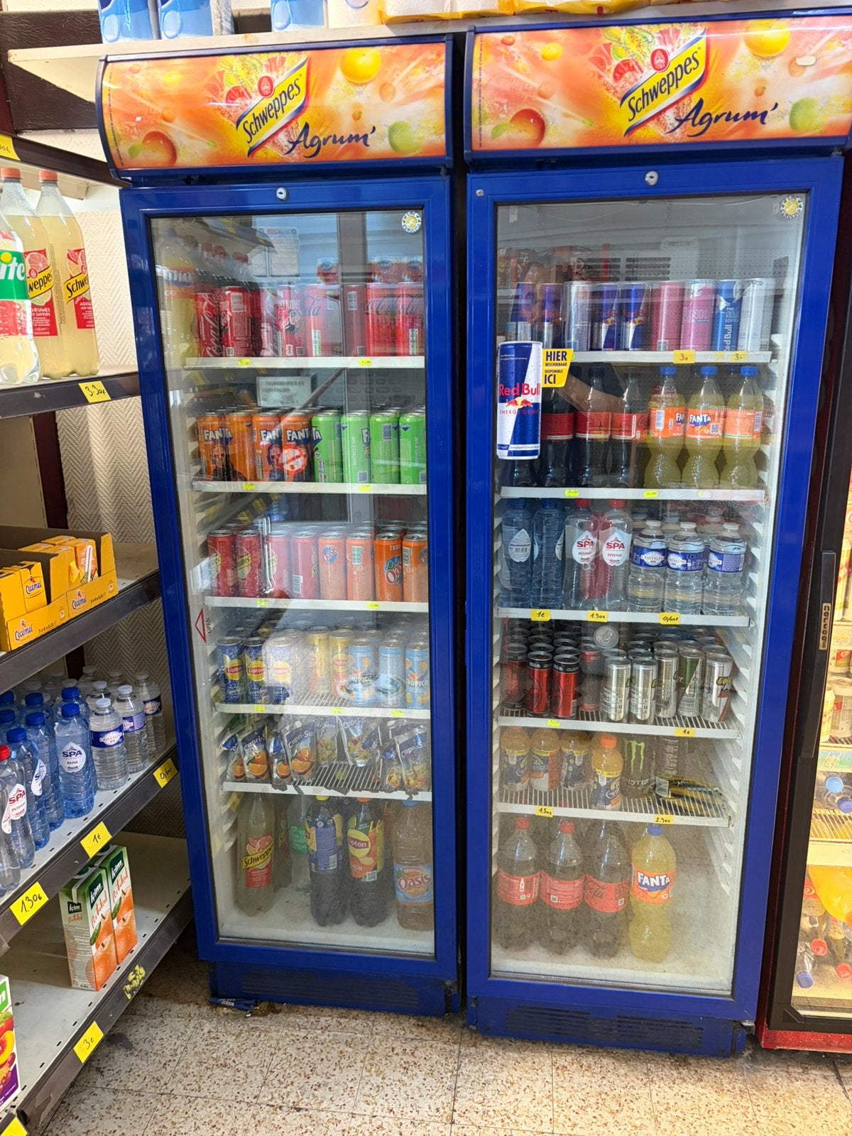 À VENDRE] 2 Frigos boissons vitrés professionnels Schweppes, Electroménager, Enlèvement, Comme neuf