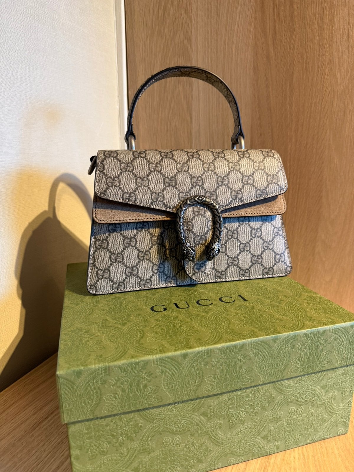Gucci Dionysus Top Handle, Ophalen, Nieuw, Beige, Handtas