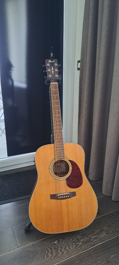 Guitare acoustique, avec accordeur et plug in, Enlèvement, Utilisé, Guitare classique ou espagnole, Avec valise