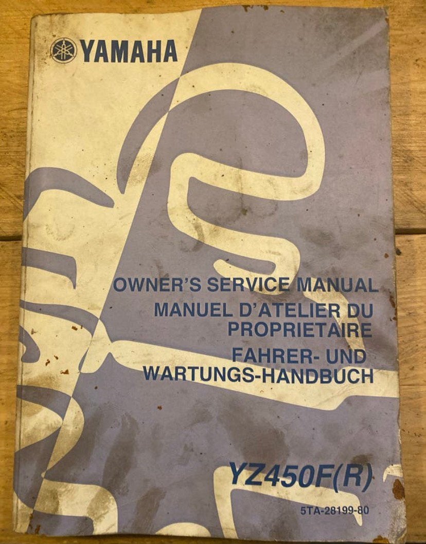 Yamaha YZ450F(R) Owner's Service Manual, Motos, Enlèvement ou Envoi, Yamaha