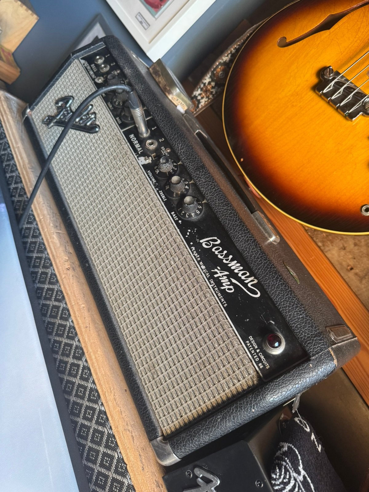 Fender Bassman Blackface uit 1966, Muziek en Instrumenten, Versterkers | Bas en Gitaar, Ophalen, Gebruikt, 50 tot 100 watt