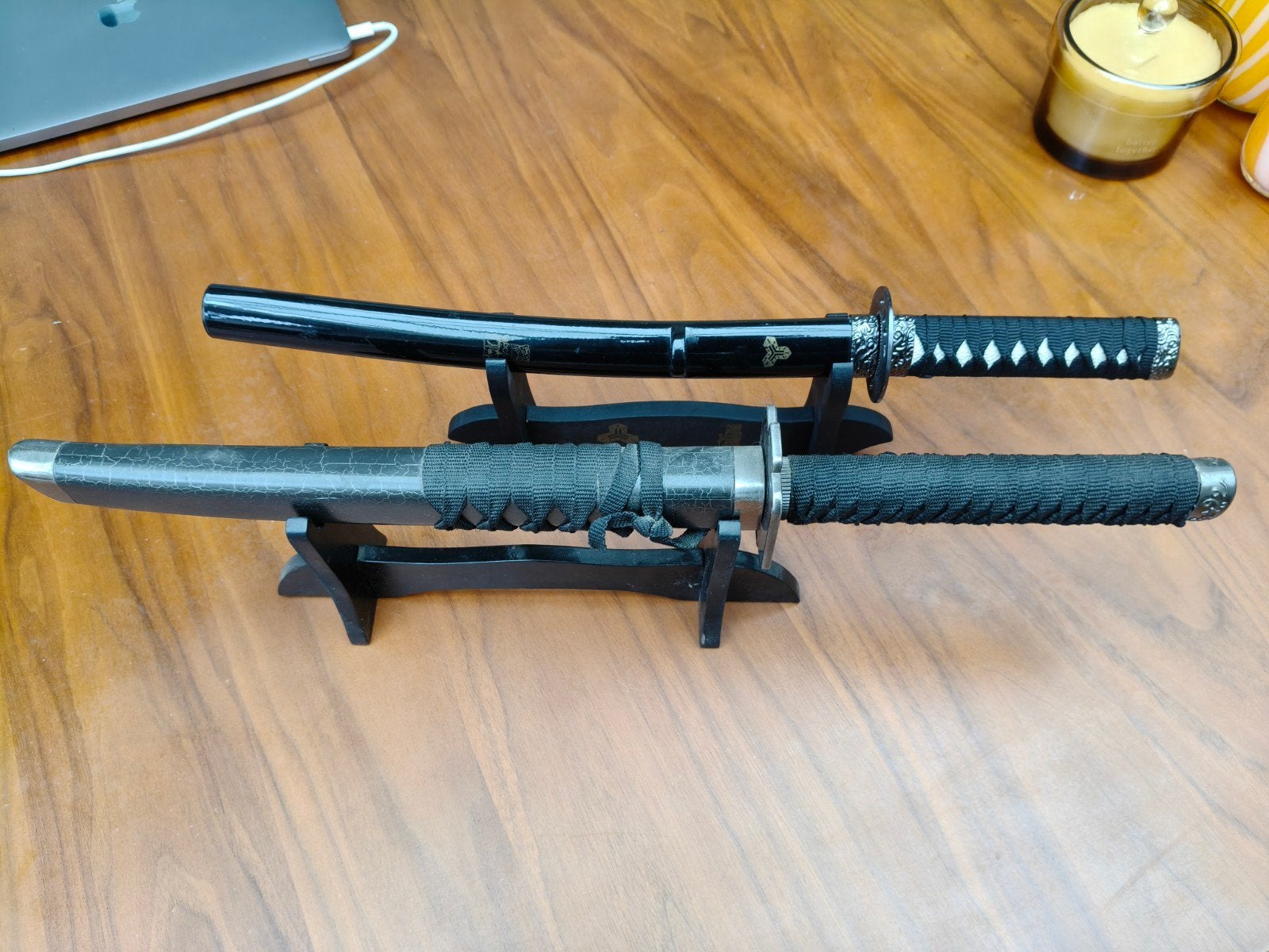 Set 2 kleine metalen katana's (samurai), Verzamelen, Militaria | Algemeen, Ophalen of Verzenden