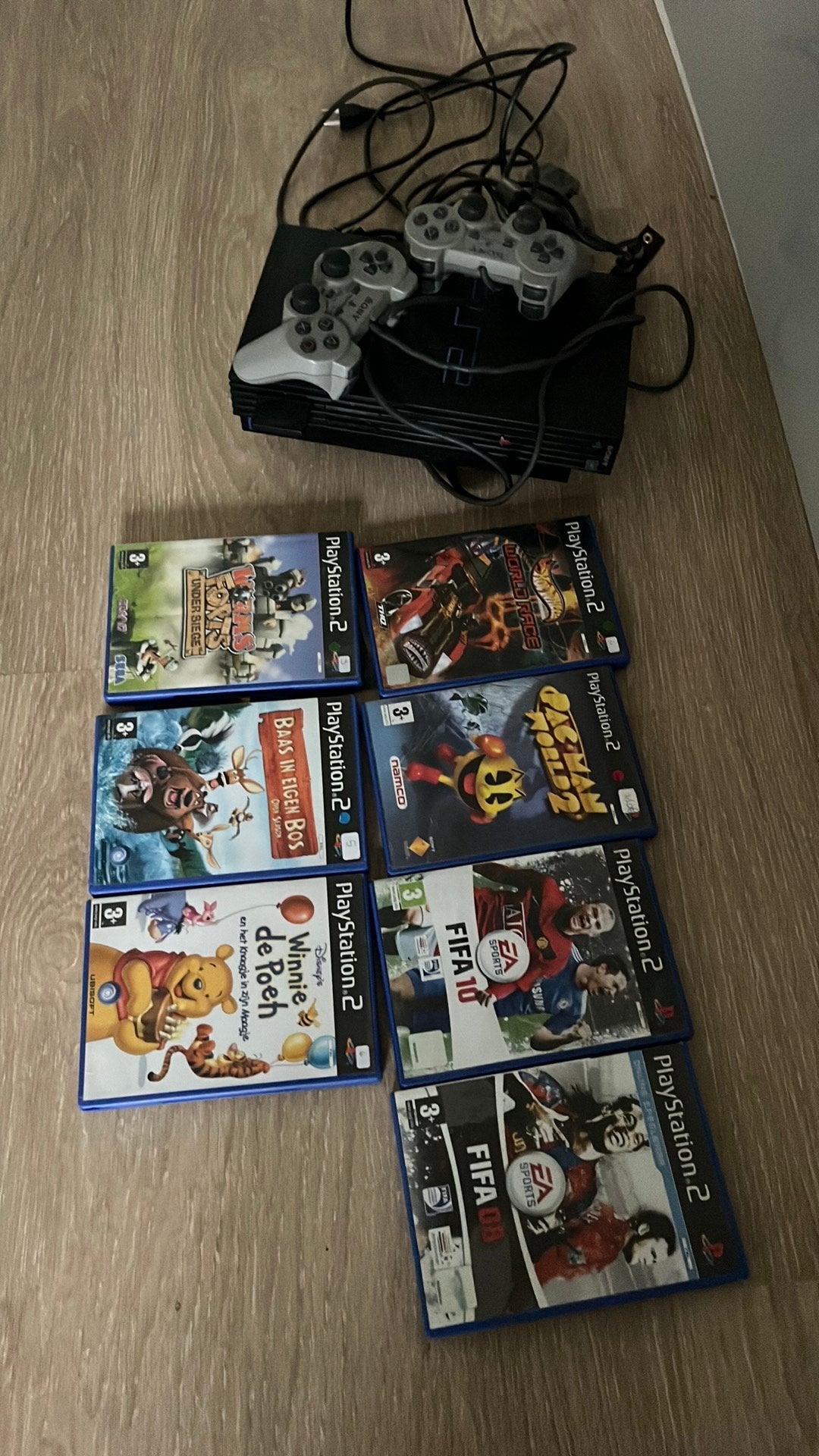 PlayStation 2 met 7 spellen, Games en Spelcomputers, Ophalen of Verzenden, Zo goed als nieuw