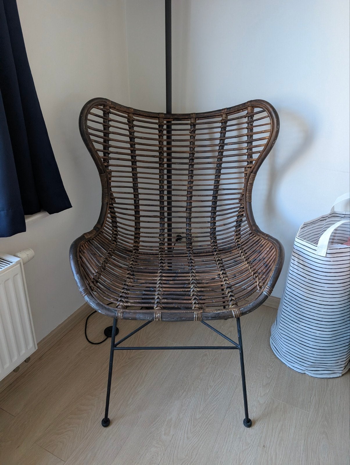 Rotan stoel, Huis en Inrichting, Ophalen, Zo goed als nieuw, Riet of Rotan, Eén