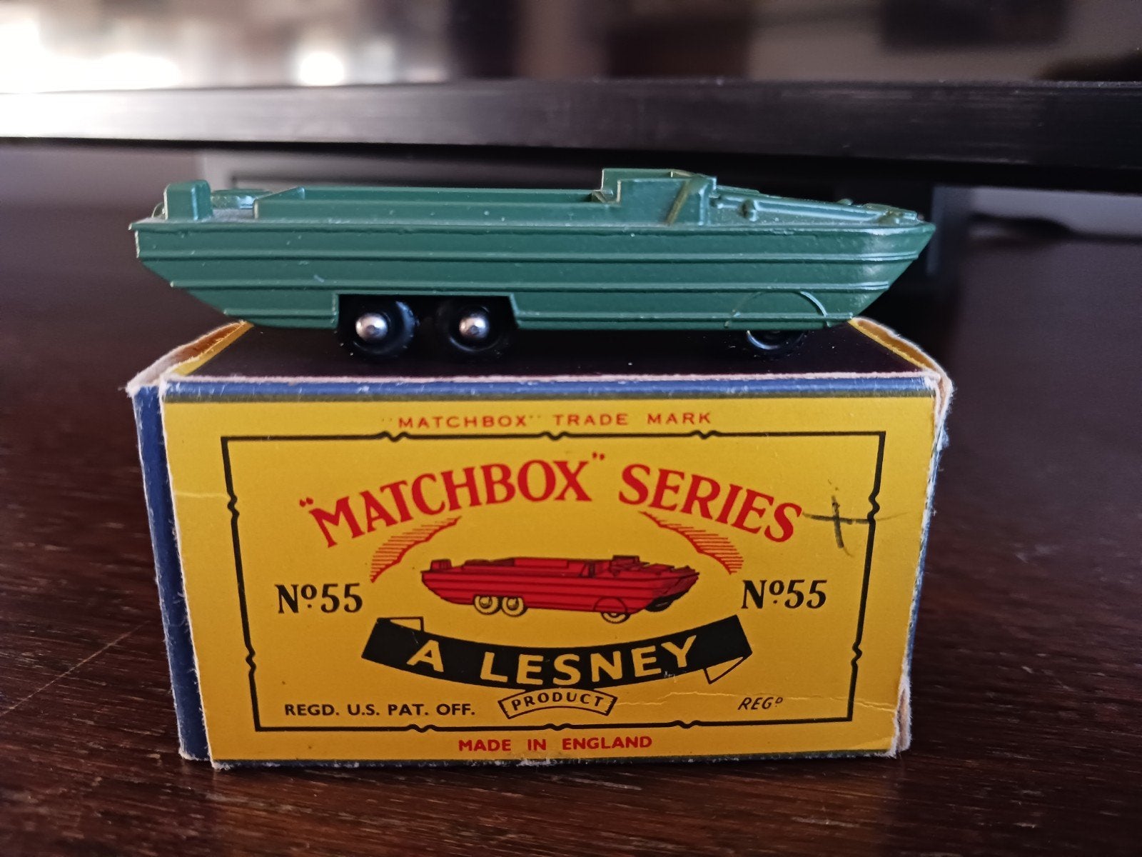 Matchbox  55 a. D.U.K.W. AMPHIBIAN TRUCK, Hobby en Vrije tijd, Modelauto's | 1:87, Ophalen of Verzenden, Matchbox