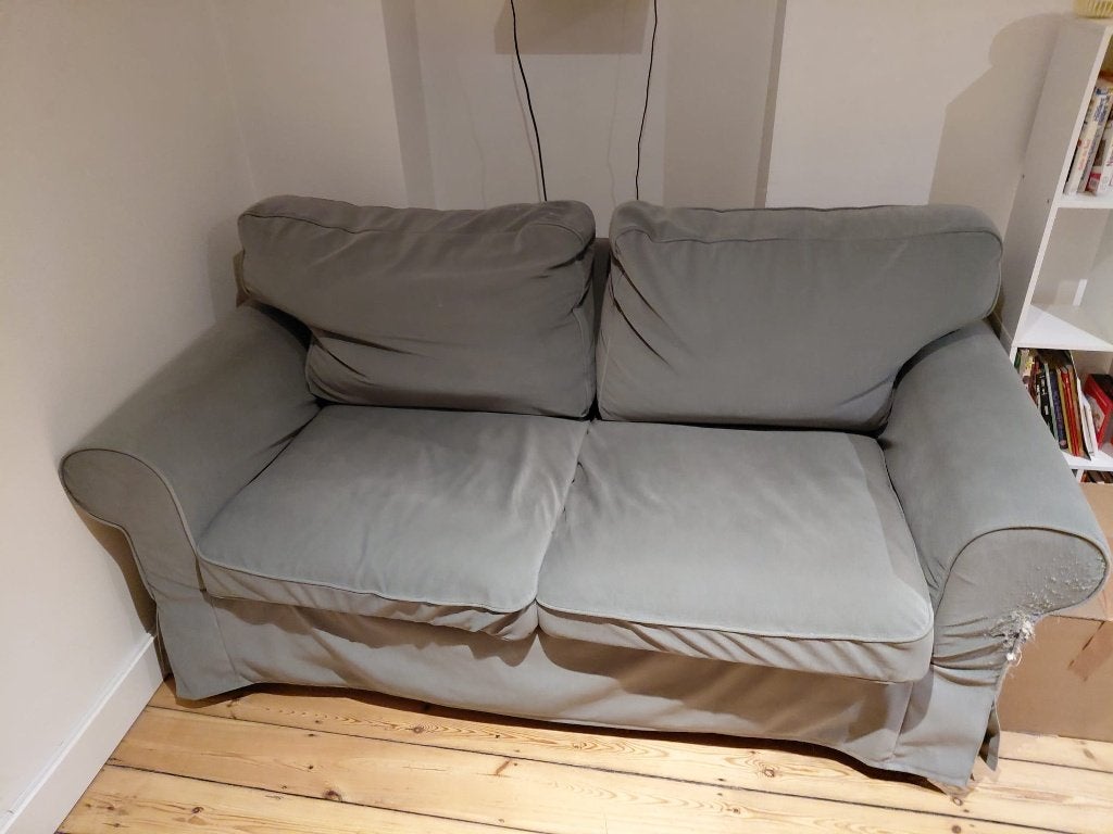 Canapé EKTORP Ikea 2 places, 75 à 100 cm, Enlèvement, Utilisé, Deux personnes