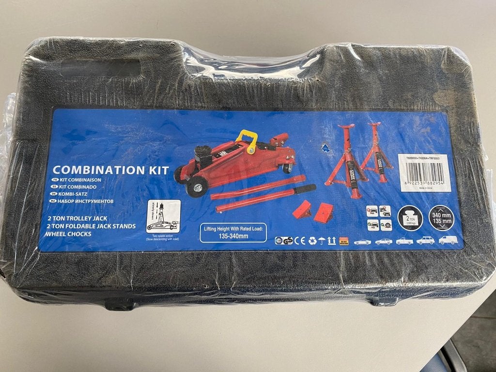 Autokrik 2 ton, 2 steunen en 2 spie *NIEUW*, Auto diversen, Ophalen, Nieuw, Manueel, Garagekrik