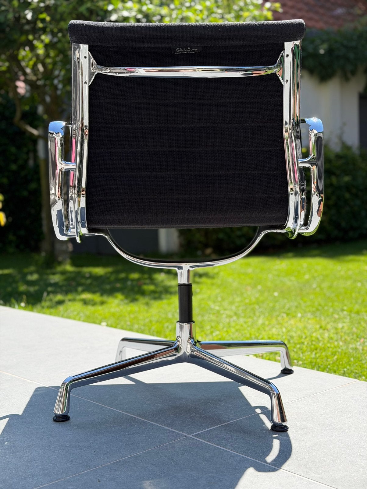 Charles Eames Vitra EA 108 Hopsack zwart retro bureaustoel, Ophalen of Verzenden, Gebruikt
