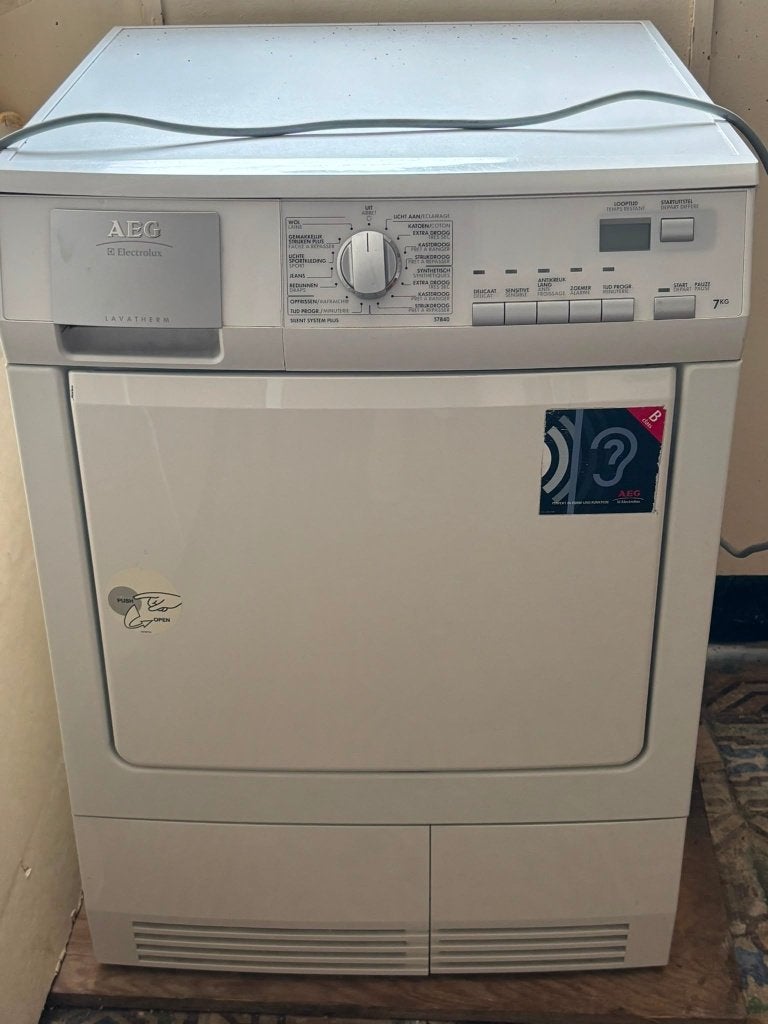 Droogkast aeg, Elektronische apparatuur, Droogkasten, 6 tot 8 kg, Ophalen, Gebruikt, Condens